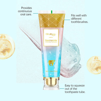 Niacinamide Whitening Toothpaste Remove Yellow Teeth Smoke Stains Improve Oral Smell Breath Fresh Tooth Bleaching Care Product