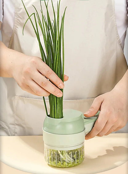 Portable Multifuction Electric Vegetable Chopper  Rechargeable Handheld Cordless Food Processor for Meat Garlic Pepper Onion