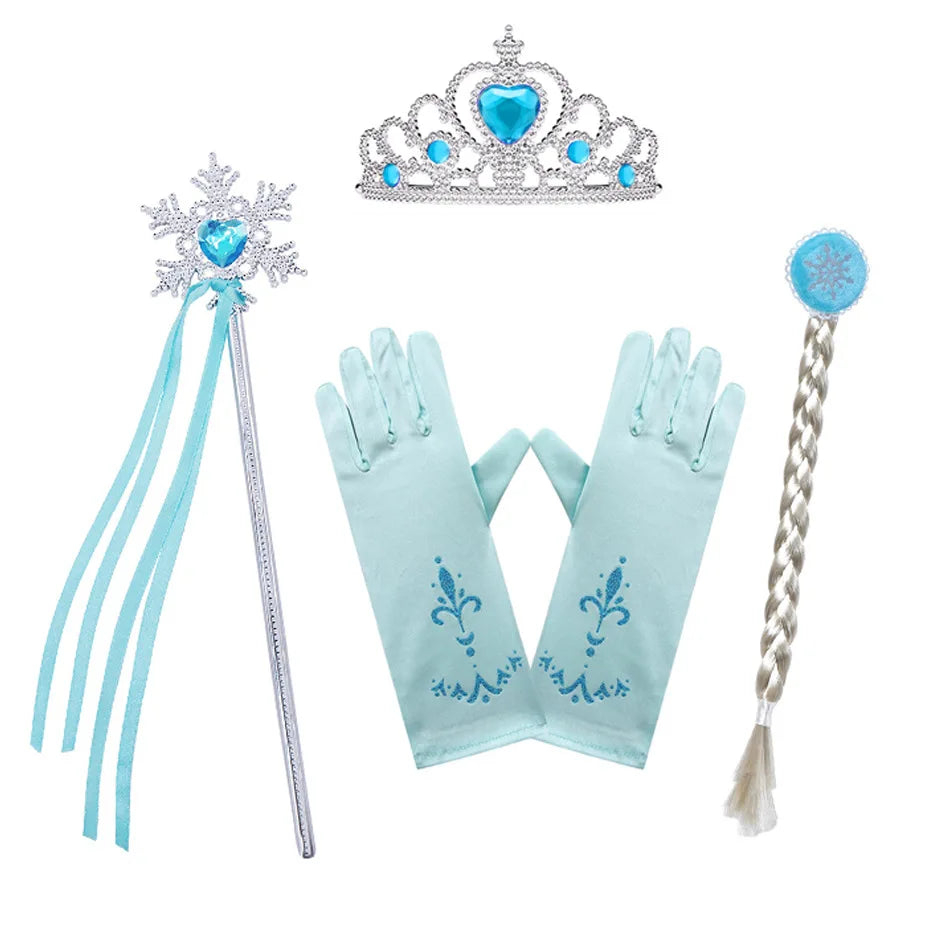 Frozen 2 Elsa Princess Dress for Girls – Snow Queen Outfit-World Bazaar Life