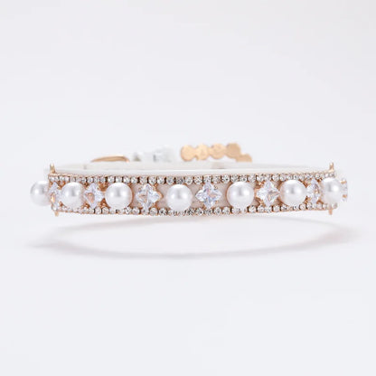 Luxury Rhinestone Puppy Collar for Small Dogs Cat Necklace Bling Crystal Jewelry Pet Accessorie Princess Diamond Wedding Collar-World Bazaar Life