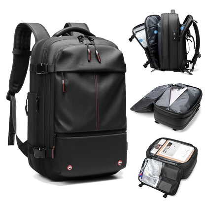 Travel Men 17 inch Laptop Backpack vacuum compression Backpack Business Large Capacity school Backpack expand outdoor backpack - World Bazaar Life