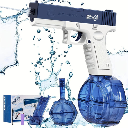 Electric Water Gun for Adults -Rechargeable Electric  Automatic Water Gun with Drum Beach Pool Swimming Outdoor Party,500cc
