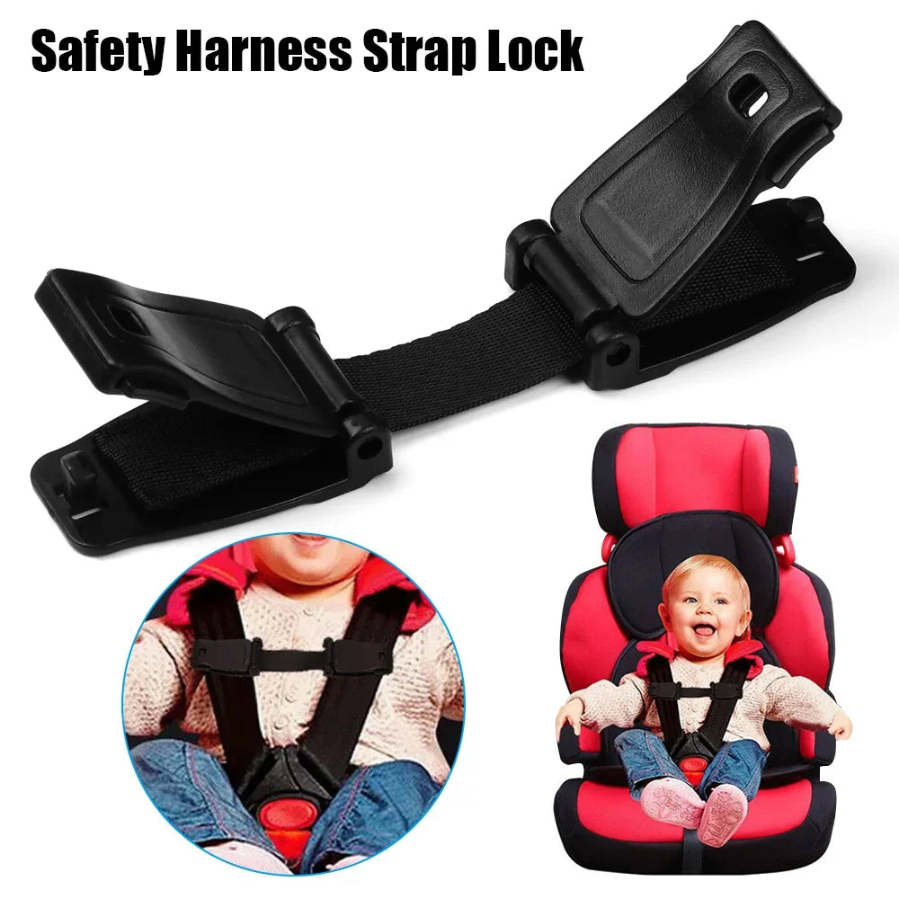 Car Seat Belt Adjustable Strap Highchair Safety Harness Strap Lock Anti Escape Child Baby Chest Clip Travel Car Backpack Clip - World Bazaar Life