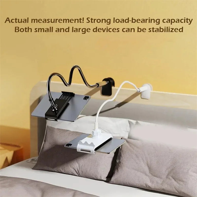 Tablet Stand for Desk Clip Rotating Lazy Flexible Gooseneck Clamp Universal Long Arm Mount for Ipad Bed Desk Mobile Phone Holder - World Bazaar Life
