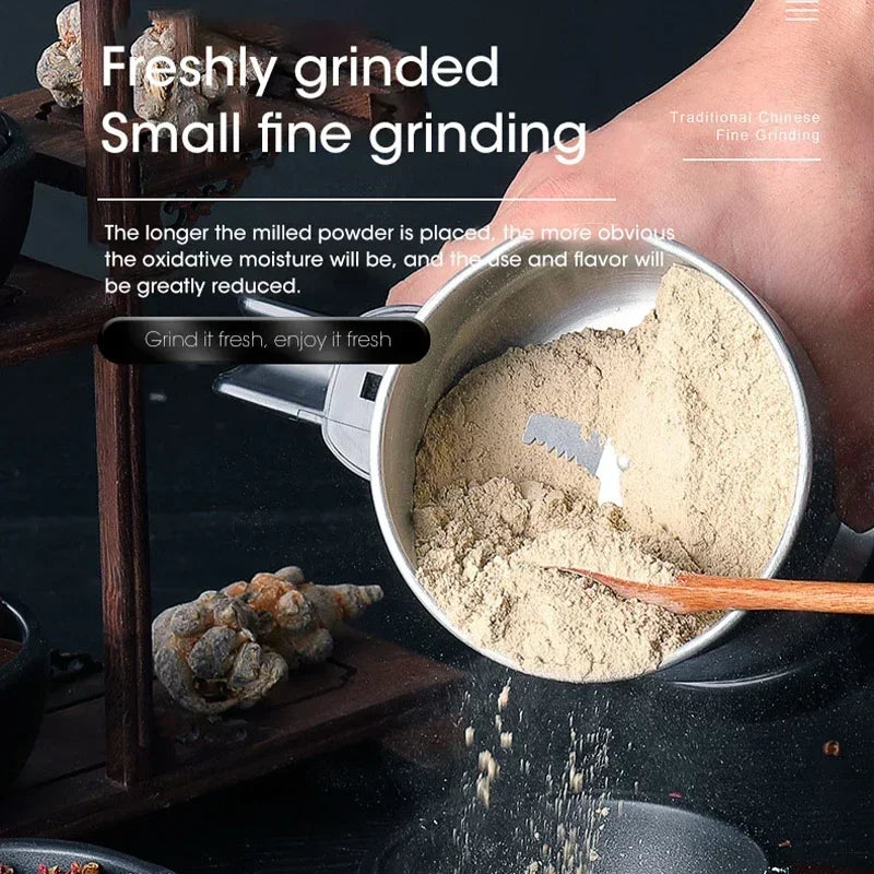 400W Electric Grinder Coffee Kitchen Beans Cereal Nuts Spices Grains Multifunctional Grinder Machine for Home Coffee Grinders-World Bazaar Life
