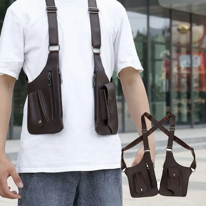 Medieval Leather Holster Bag Viking Cosplay Phone Pouch Men