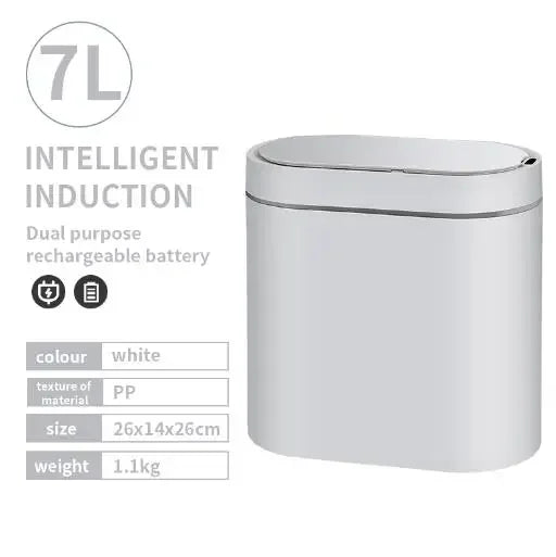 7L Smart Sensor Trash Can – Automatic Touchless Kitchen & Bathroom Bin