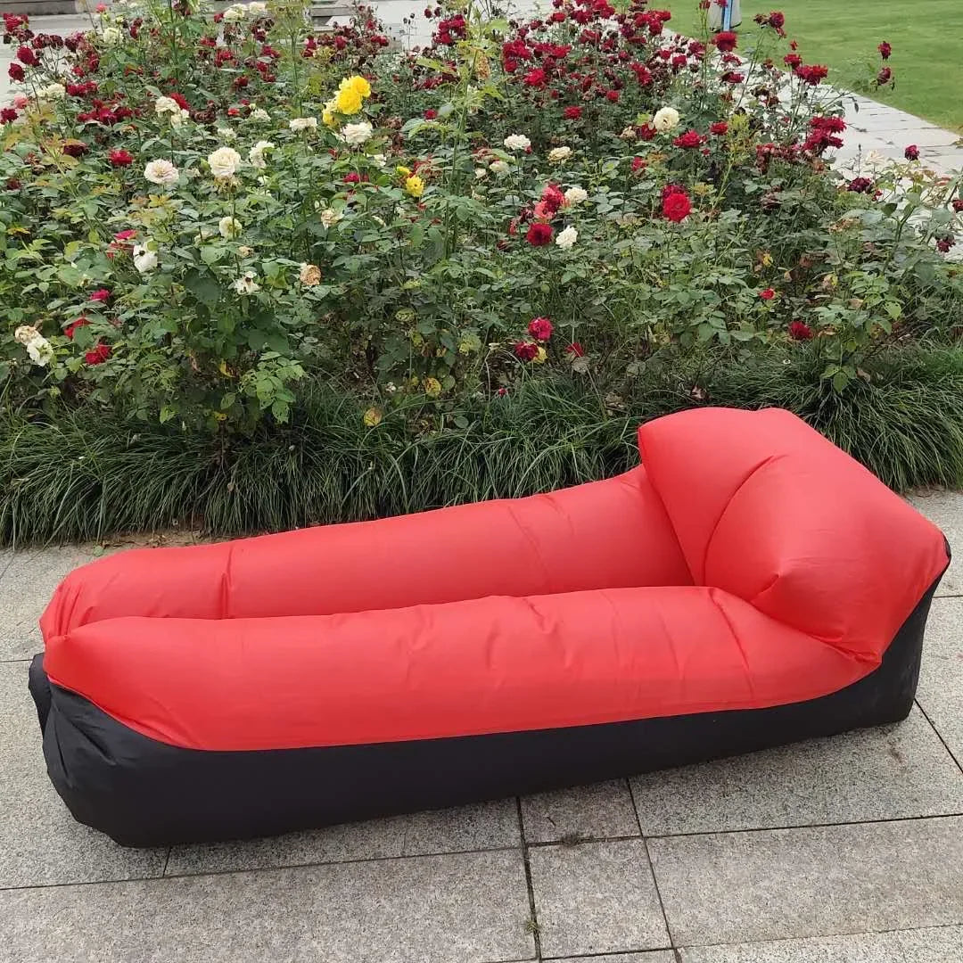WW Garden sofa Trend Outdoor Fast Inflatable Air Sofa Bed GoodQuality Sleeping Bag Inflatable AirBag Lazy bag Beach Sofa Skz Pig
