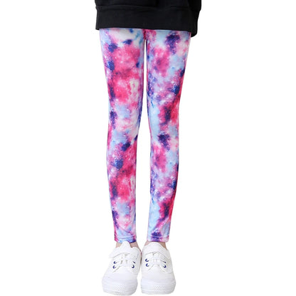 Spring Autumn Kids Pants for Girls Cartoon Girls Leggings Elastic Kids Dance Pants Thickened Kids Clothing for 4-12 Years Old-World Bazaar Life