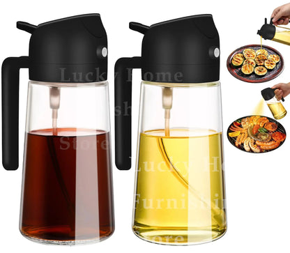 2in1 Olivenölspender &amp; Sprühflasche 500ml zum Kochen &amp; Grillen