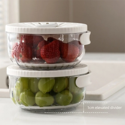 2-in-1 Folding Rice & Fruit Washing Bowl with Lid