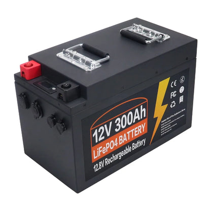 Lithium Iron Phosphate Battery 12V 300Ah LiFePO4 Built In BMS for Replacing Most of Backup Power Home Energy Storage Tax Free