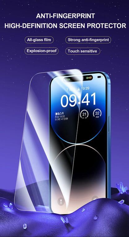 3-Pack Premium Tempered Glass Screen Protectors for iPhone 14, 13, 15, 11, 16 Pro Max & More - Top-Rated, User-Friendly