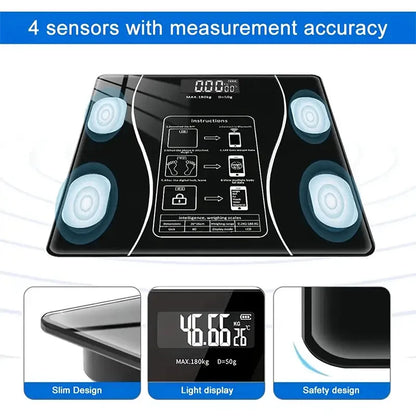 High-precision weight scale for weight loss can be connected to mobile phone intelligent and accurate Bluetooth body fat scale