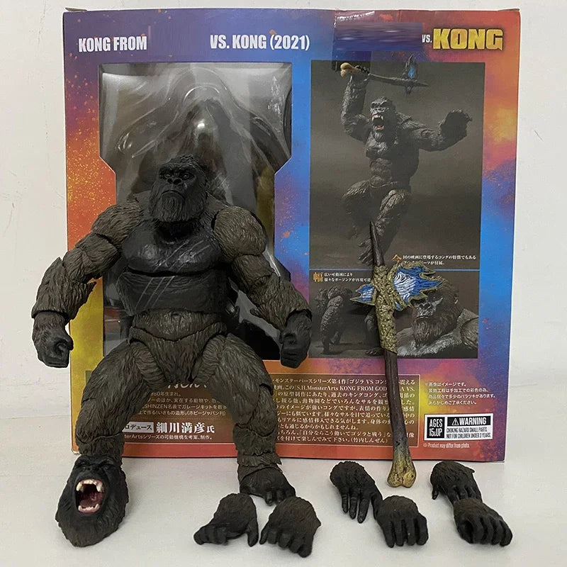 SHM Kong Godzilla vs. Kong 2021 PVC Action Figure Monster Toy - World Bazaar Life