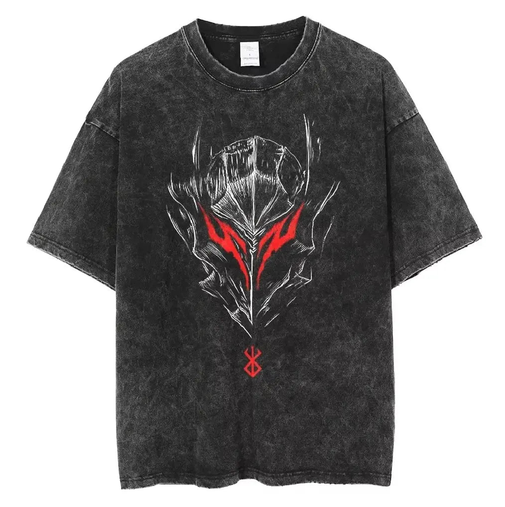 Anime Berserk T-shirts for Men New in Tops and T-shirts Cotton Men's Clothing Y2k Oversized GYM Graphic Sexmachine Vintage T-shi-World Bazaar Life