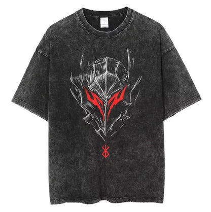 Anime Berserk T-shirts for Men New in Tops and T-shirts Cotton Men's Clothing Y2k Oversized GYM Graphic Sexmachine Vintage T-shi-World Bazaar Life