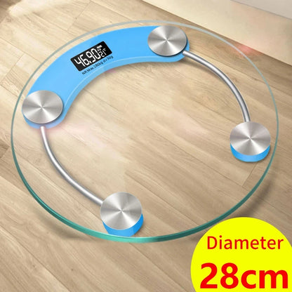 Round Transparent Digital Scale Body Weight Scale Floor Electronic Scales LCD Scales Body Weighing Scale For Bathroom-World Bazaar Life