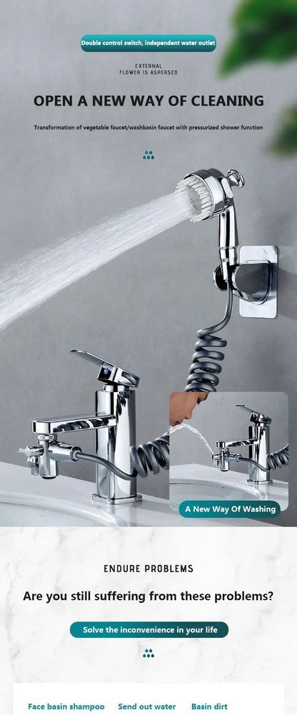 Universal Faucet Bubbler Anti-Splash Extender for Washbasin - World Bazaar Life