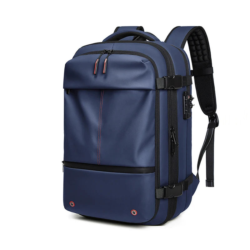 Travel Men 17 inch Laptop Backpack vacuum compression Backpack Business Large Capacity school Backpack expand outdoor backpack - World Bazaar Life