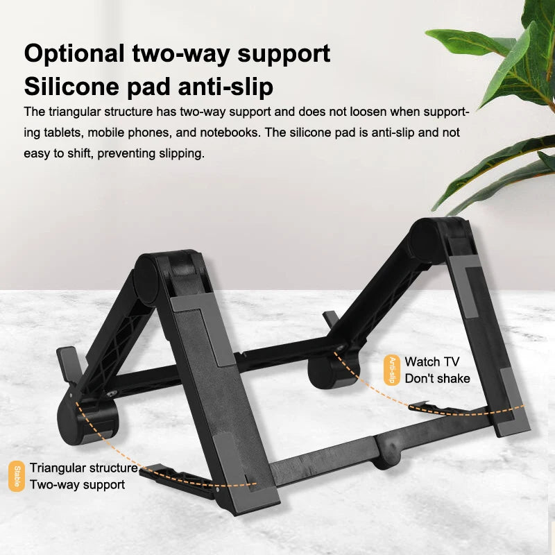 Foldable Laptop Riser Stand For Desk Notebook Support Mini Laptops Keyboard Stands Holder For Tablet Phone - World Bazaar Life