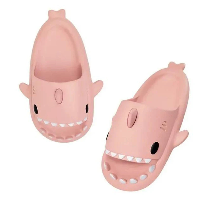Summer Shark Slippers Women Slides Men Bathroom Flip Flops Home Anti-Skid Flat Shoes Outdoor Slipper Children's Funny Sandals