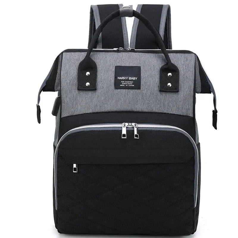 Mommy Diaper Bags Baby Stroller Hanging Bag Mother Large Capacity Nappy Backpacks with Changing Mat Convenient Baby Nursing Bags-World Bazaar Life