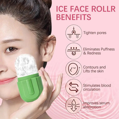 Ice Roller for Face – Reusable Silicone Facial Massager-World Bazaar Life