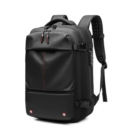 Travel Men 17 inch Laptop Backpack vacuum compression Backpack Business Large Capacity school Backpack expand outdoor backpack - World Bazaar Life