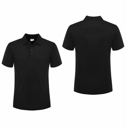 Summer Top New Lapel  Solid Color Shirt Short Sleeve Casual Business Fashion Breathable And Comfortable Polo Shirt Group Uniform-World Bazaar Life