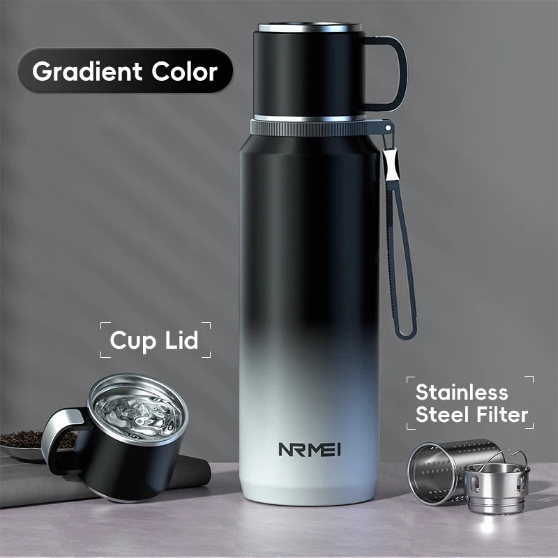 Double Wall Vacuum Flasks Stainless Steel Thermos Bottle for Tea and Coffee Large Capacity Insulated Water Bottle Thermos Cup-World Bazaar Life