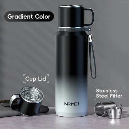 Double Wall Vacuum Flasks Stainless Steel Thermos Bottle for Tea and Coffee Large Capacity Insulated Water Bottle Thermos Cup-World Bazaar Life