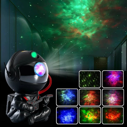 Galaxy Star Projector LED Night Light Astronaut Lamp for Bedroom Decor - World Bazaar Life