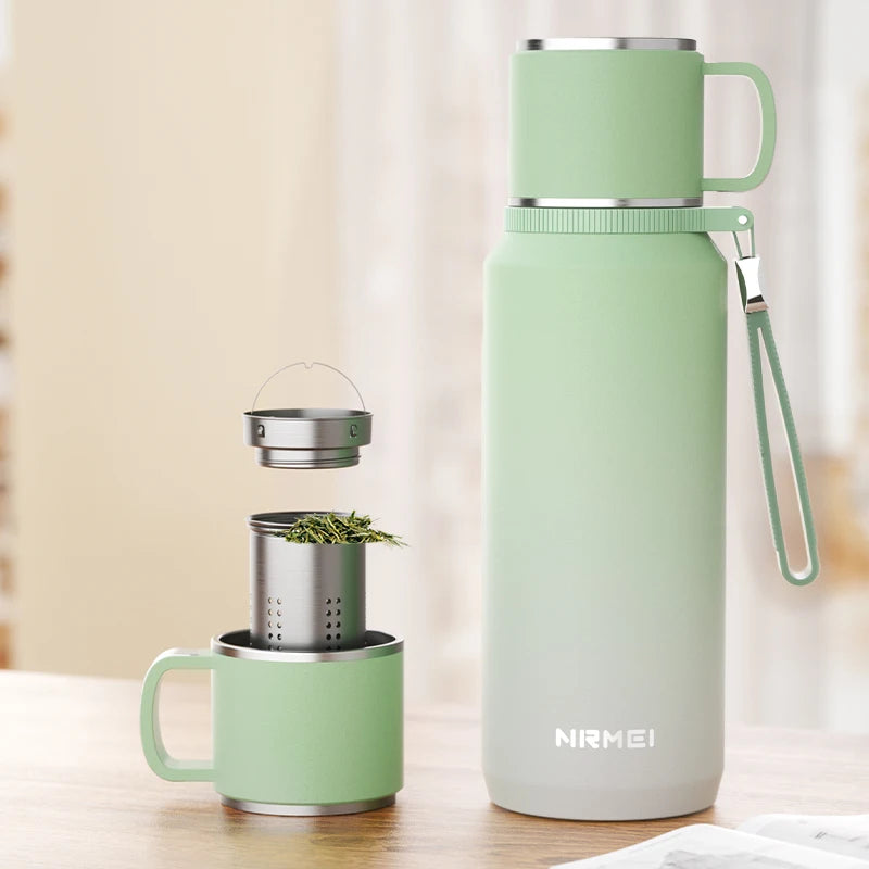 Double Wall Vacuum Flasks Stainless Steel Thermos Bottle for Tea and Coffee Large Capacity Insulated Water Bottle Thermos Cup-World Bazaar Life