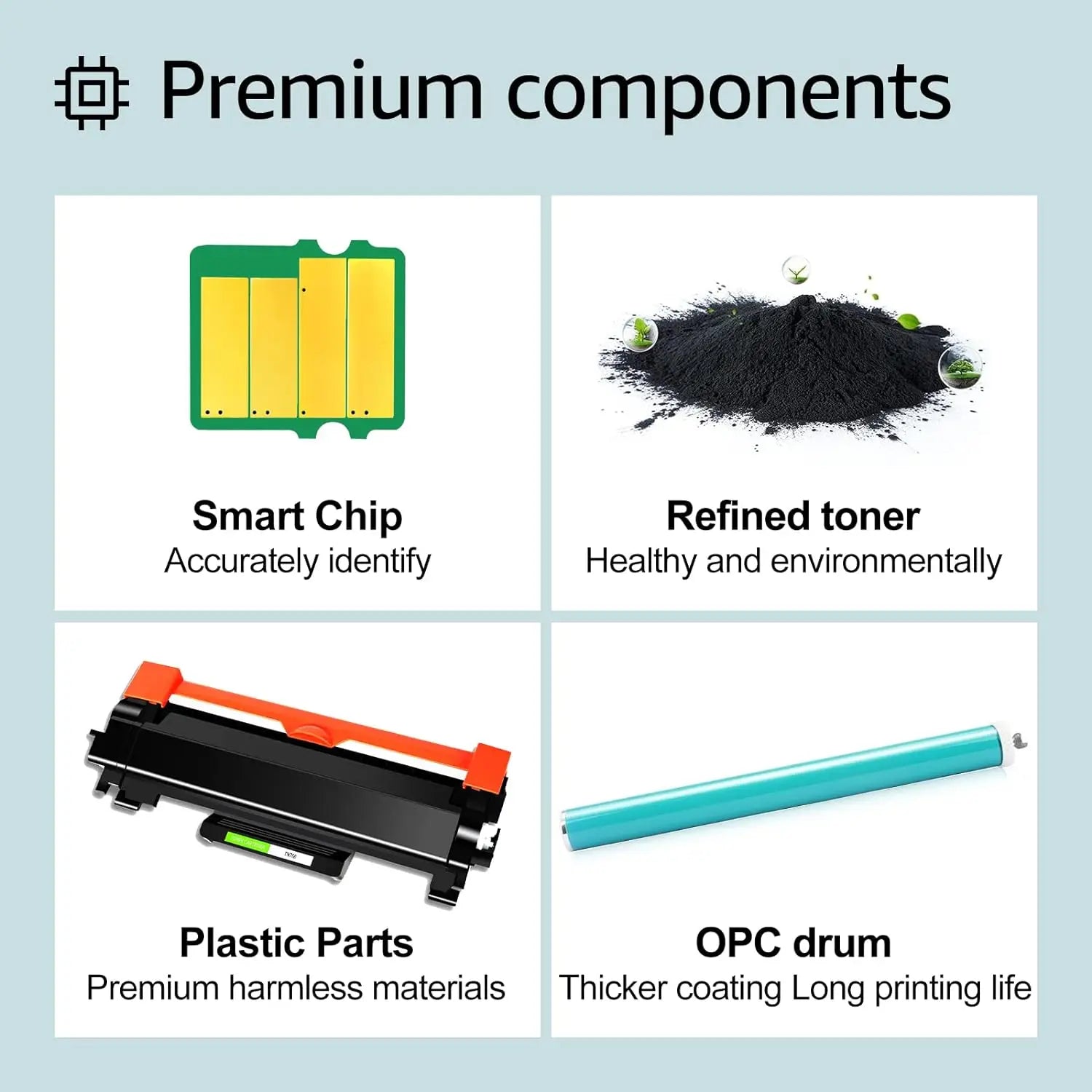 Greencycle TN760 TN730 Toner Cartridge Compatible for Brother TN-760 TN-730 with CHIP Use with DCP-L2550DW HL-L2350DW  Printer - World Bazaar Life
