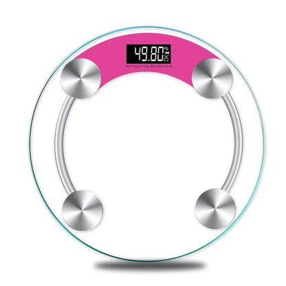 Round Transparent Digital Scale Body Weight Scale Floor Electronic Scales LCD Scales Body Weighing Scale For Bathroom-World Bazaar Life