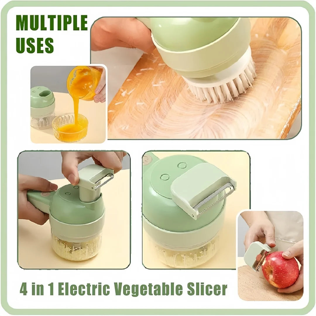 Electric Food Processor Wireless Charging Cutting Vegetables Minced Meat for Household Handheld Tool Complementary Food Machine