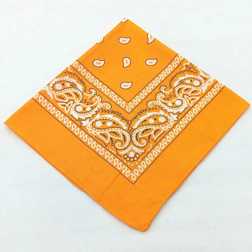 Unisex Men Women Bandana Hairband Cowboy Mens Biker Sports Headwear Wrist Hairwrap Single Sided Head Wrap Scarf Paisley - World Bazaar Life