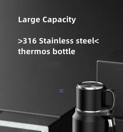 Double Wall Vacuum Flasks Stainless Steel Thermos Bottle for Tea and Coffee Large Capacity Insulated Water Bottle Thermos Cup-World Bazaar Life