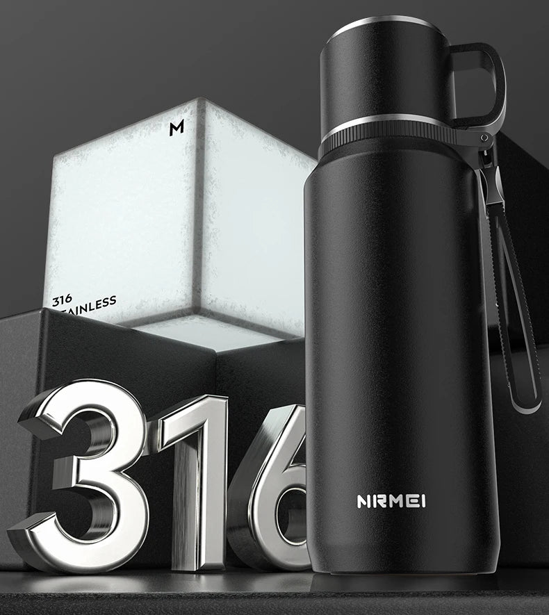 Double Wall Vacuum Flasks Stainless Steel Thermos Bottle for Tea and Coffee Large Capacity Insulated Water Bottle Thermos Cup-World Bazaar Life