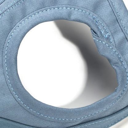 Pet Baseball Hat Outdoor Cat Dog Adjustable Visor Hat Summer Pet Travel Sports Sun Cap With Ear Holes-World Bazaar Life