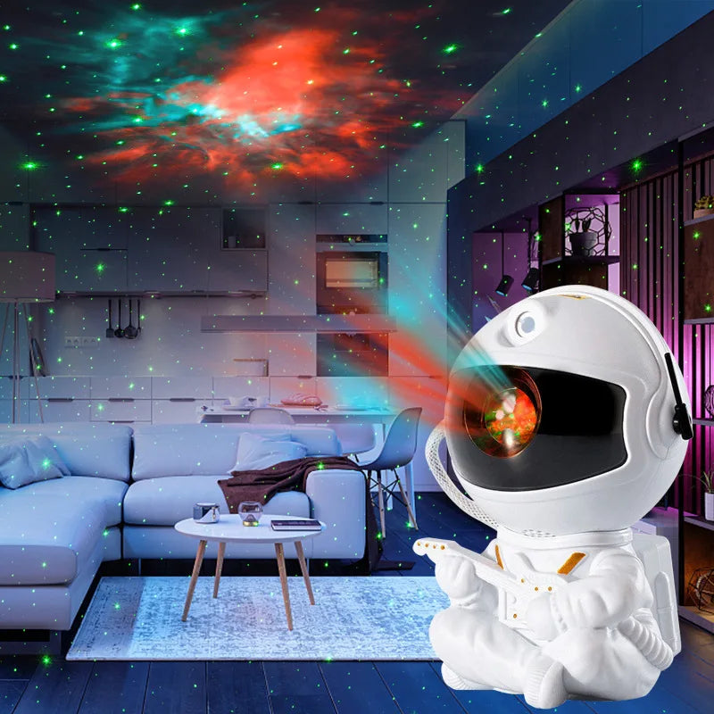 Galaxy Star Projector LED Night Light Astronaut Lamp for Bedroom Decor - World Bazaar Life