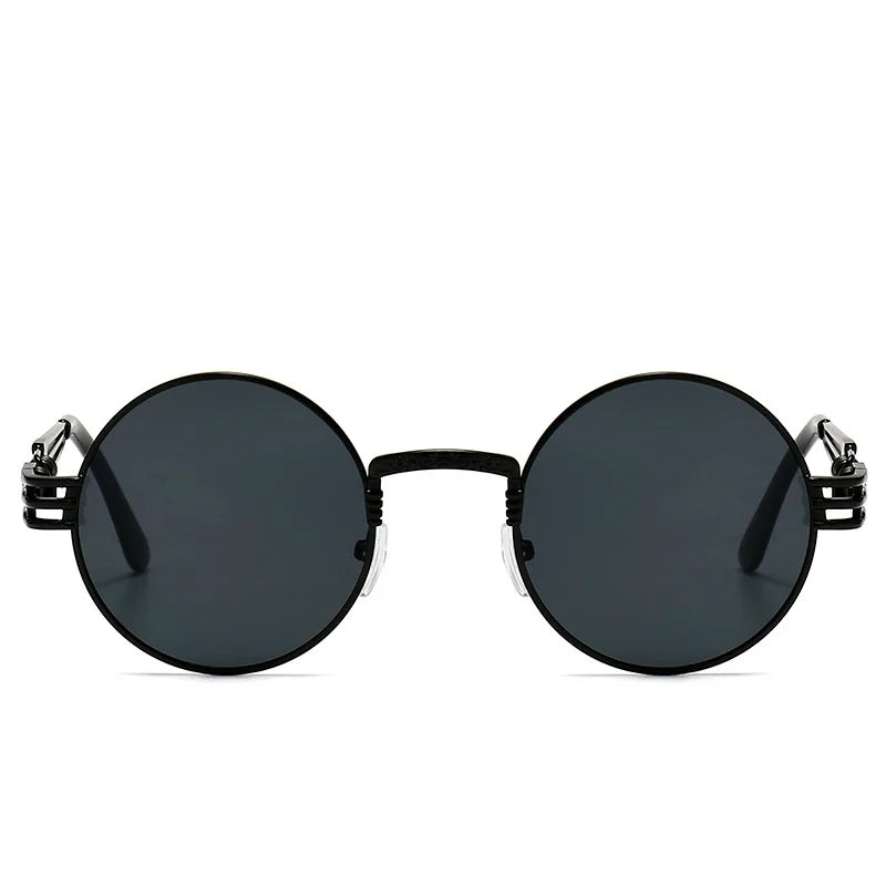 Men's Steampunk Sunglasses Women Fashion Round Glasses Brand Designer Vintage Sun Glasses High Quality Sun Goggles UV400