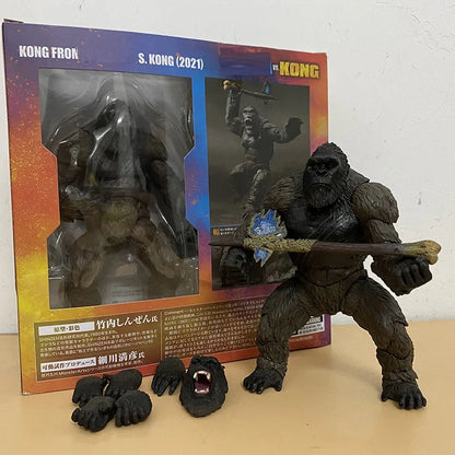 SHM Kong Godzilla vs. Kong 2021 PVC Action Figure Monster Toy - World Bazaar Life