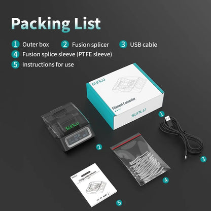 SUNLU Official filament connector 1.75mm For PLA/PETG/TPU/ABS/PA/Nylon filament connect Fast Welding 3D Printer filament - World Bazaar Life