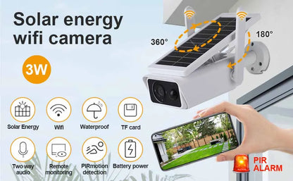 4K 8MP Wifi Solar Camera Wireless Battery Powered Outdoor 4MP IP Camera IP66 PIR Video Surveillance Security Bullet Cameras