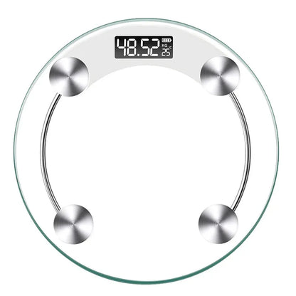 Round Transparent Digital Scale Body Weight Scale Floor Electronic Scales LCD Scales Body Weighing Scale For Bathroom-World Bazaar Life