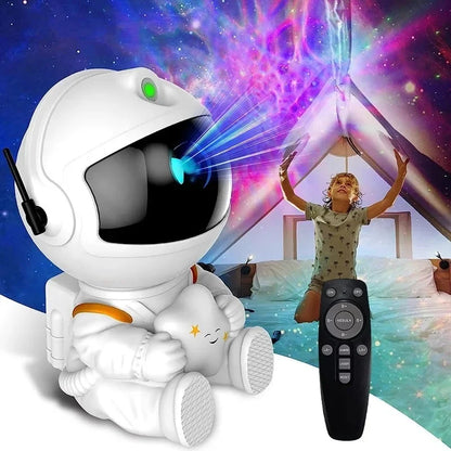 Galaxy Star Projector LED Night Light Astronaut Lamp for Bedroom Decor - World Bazaar Life