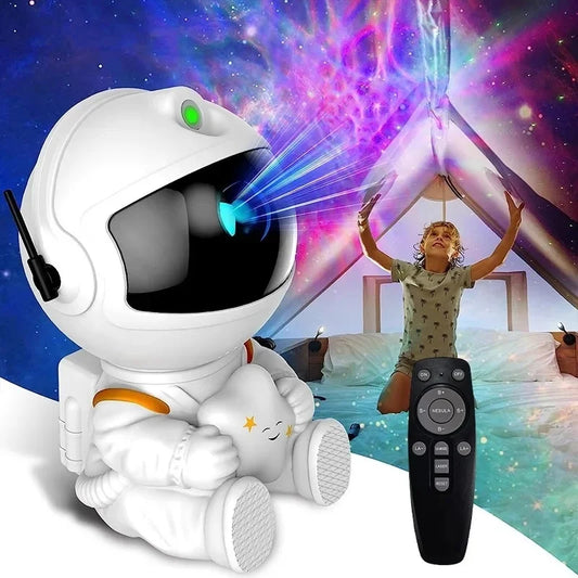 Galaxy Star Projector LED Night Light Astronaut Lamp for Bedroom Decor - World Bazaar Life