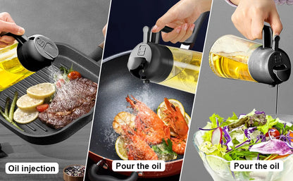 2in1 Olivenölspender &amp; Sprühflasche 500ml zum Kochen &amp; Grillen
